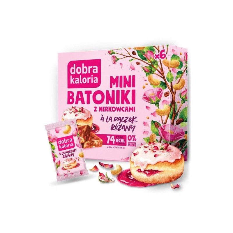 Mini Bars A'la Rose Donut, No Sugar 102g Dobra Kaloria, low calories