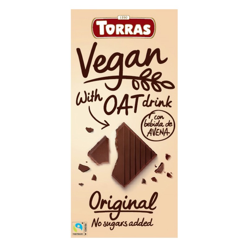 Vegan Original Oat Chocolate 100g Torras