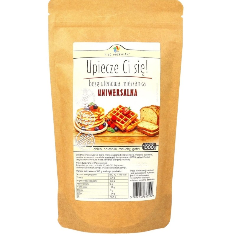 Gluten-Free Universal Mix 5000g Pięć Przemian