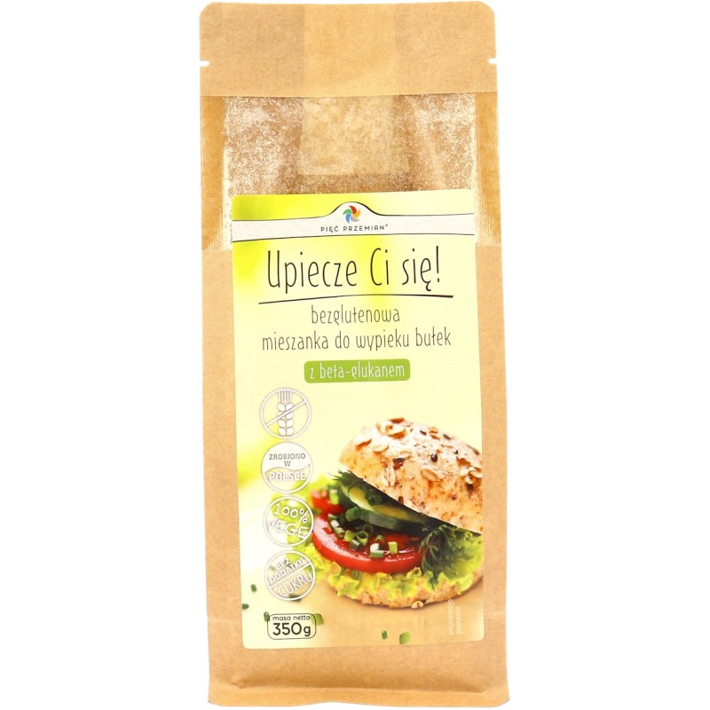 Gluten-Free Bread Rolls Mix with Beta Glucan 350g Pięć Przemian