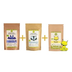 Set (Millet Porridge + Ancient Semolina Porridge + Spelt-Oat Porridge with Cocoa and Dates) Helpa