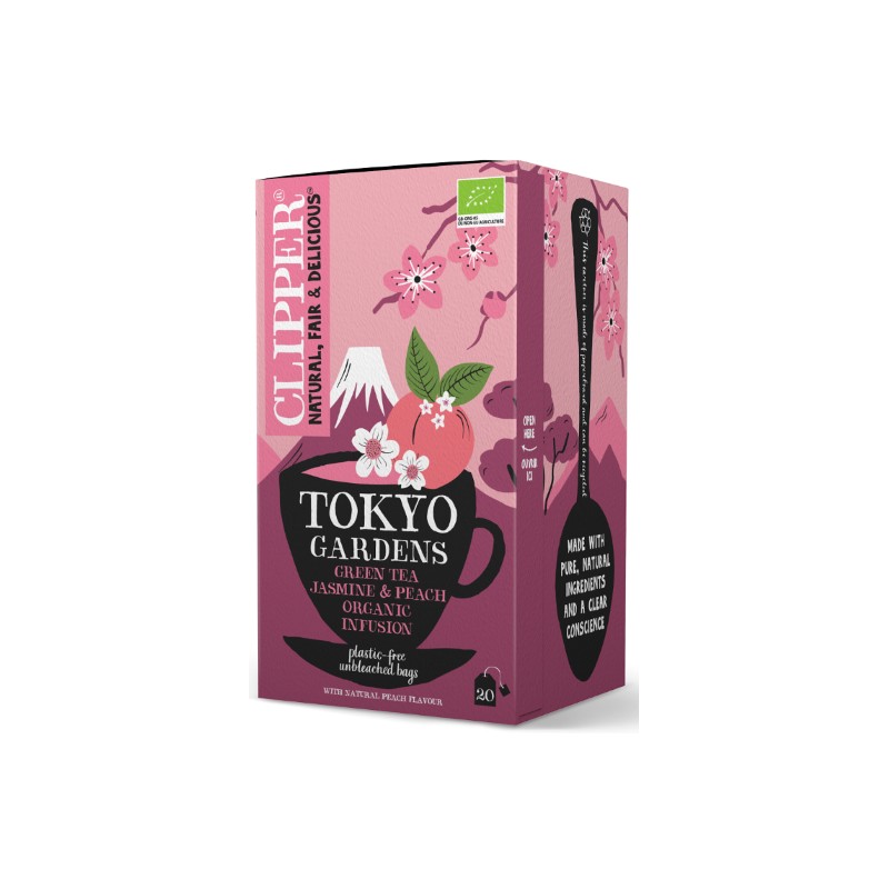 Herbata Zielona Jaśminowa z Brzoskwinią Tokyo Gardens Clipper|4ecoshop