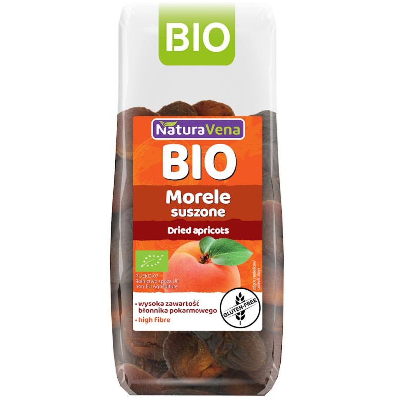 Morele Suszone Bezglutenowe BIO 150g NaturaVena