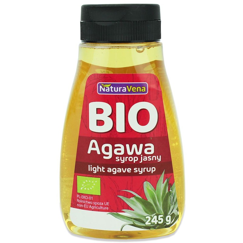 Syrop z Agawy Jasny BIO 245g NaturaVena