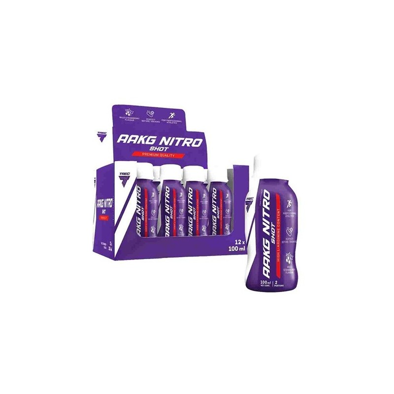 AAKG Nitro Shot o Smaku Dzikiej Truskawki 12x100ml Trec Nutrition