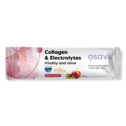Collagen Electrolytes Vitality and Glow Apple & Rhubarb 10g (1 serving) Osavi