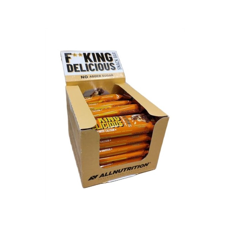 Fitking Delicious Snack Bar, Caramel Peanut - 24 x 40g Allnutrition