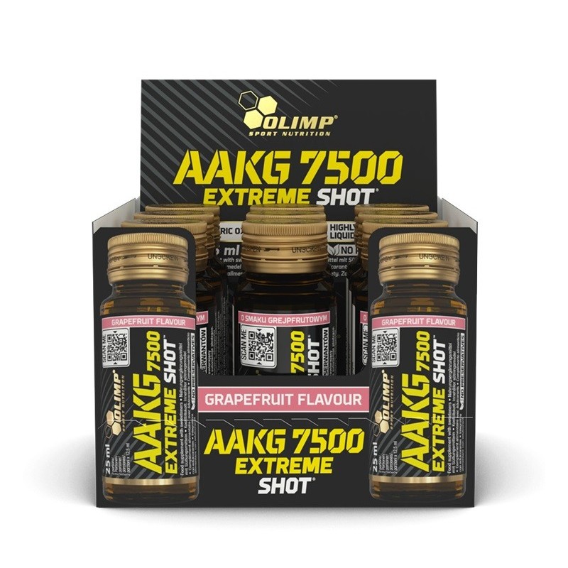 AAKG 7500 Extreme Shot Smak Grejpfrut 9x25ml Olimp Nutrition