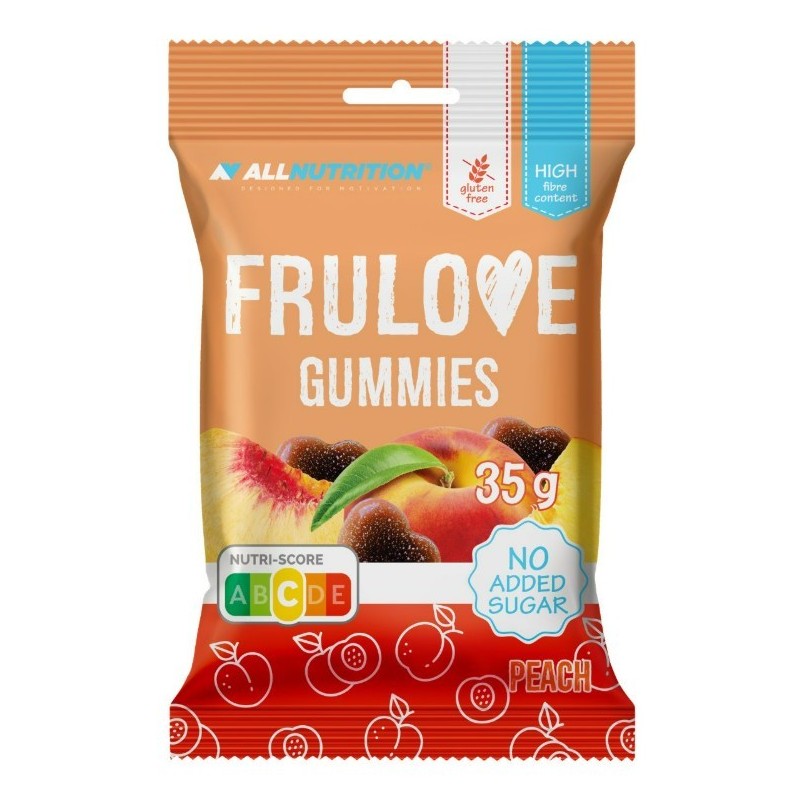 Frulove Gummies, Peach - 35 grams Allnutrition