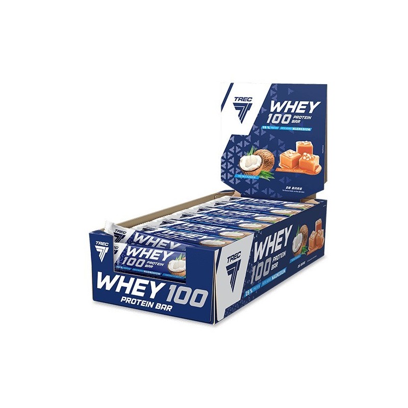 Whey 100 Protein Bar Coconut 28x40g Trec Nutrition