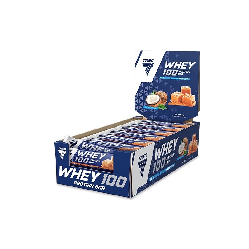 Whey 100 Protein Bar Salty Caramel 28x40g Trec Nutrition