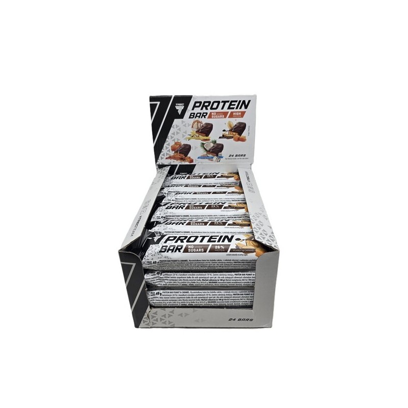 Protein Bar Peanut & Caramel 24x49g Trec Nutrition