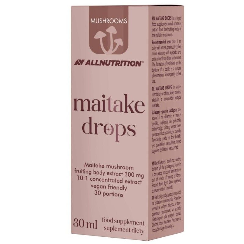Krople z Grzybów Maitake 300mg 30ml Allnutrition