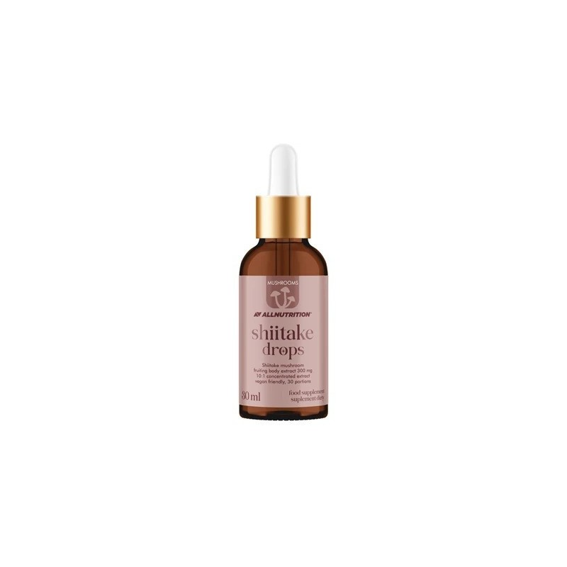 Krople z Grzybami Shiitake 300mg 30ml Allnutrition