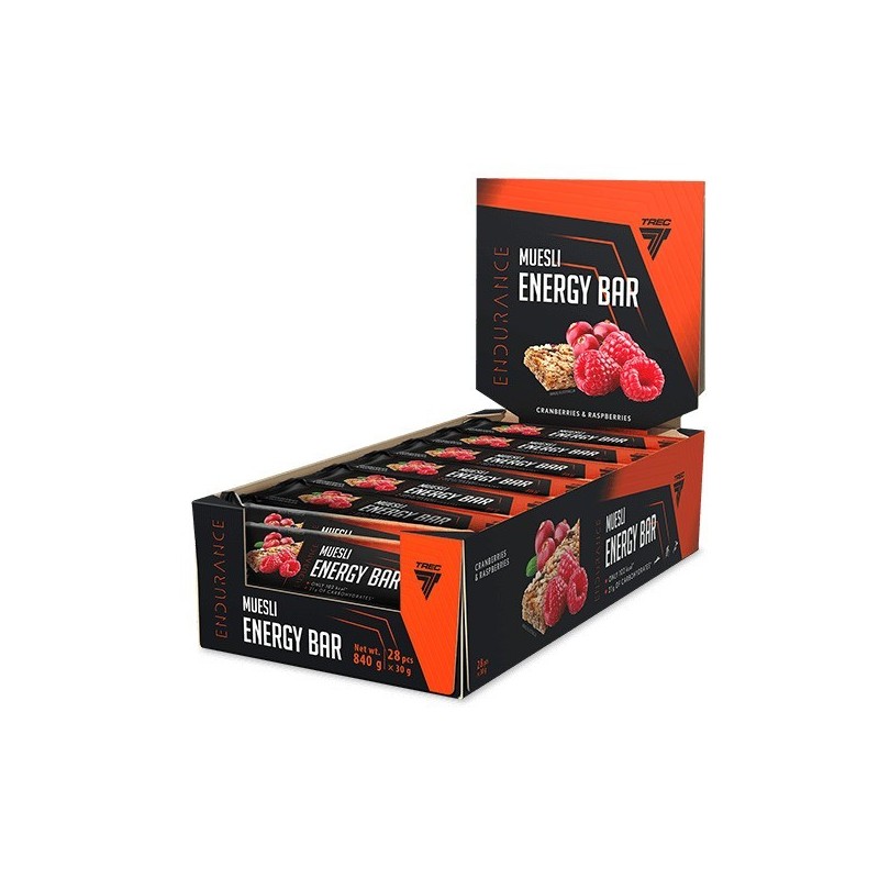 Endurance Muesli Baton Energetyczny z Żurawiną i Malinami 28x30g Trec Nutrition