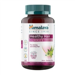 Healthy Hair Gummies, Natural Strawberry - 60 gummies Himalaya
