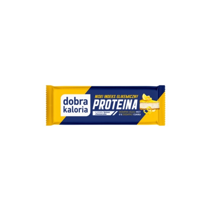 Protein Bar Lemon Cheesecake with MCT Low GI 45g Dobra Kaloria