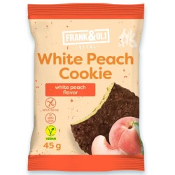 Ciastko Biała Brzoskwinia 45g Frank & Oli