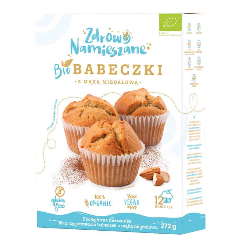 Organic Gluten-Free Muffin Mix with Almond Flour 272g Zdrowo Namieszane