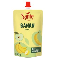 Banana & Apple Mousse No Sugar 200g Sante
