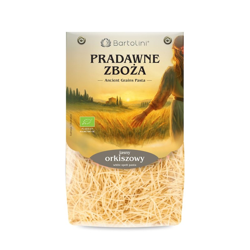 Makaron Orkiszowy Nitki BIO 250g Bartolini