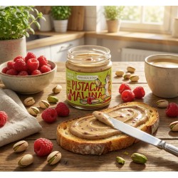 Krem Orzechowy z Pistacji i Malin 195g Basia Basia & Premium Rosa|4ecoshop