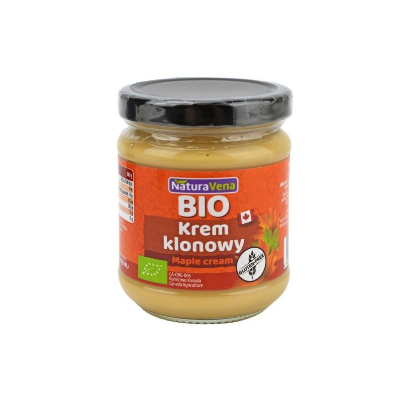 Bezglutenowy Krem Klonowy BIO 250g NaturaVena