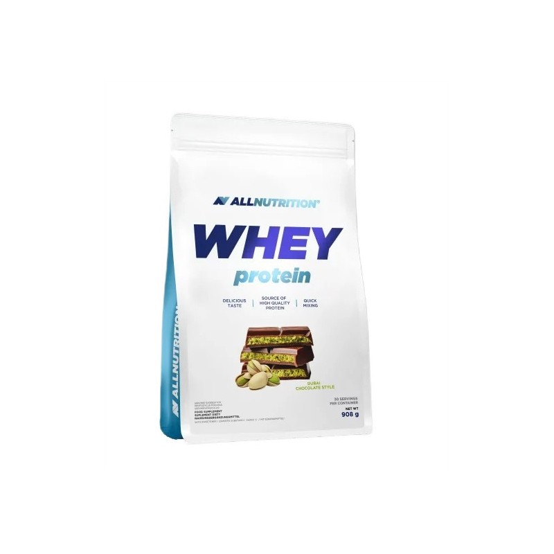 Whey Protein, Dubai Chocolate - 908 grams Allnutrition