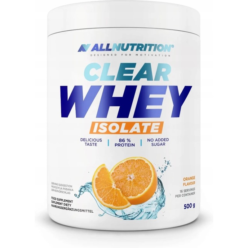 Clear Whey Isolate, Orange - 500 grams Allnutrition