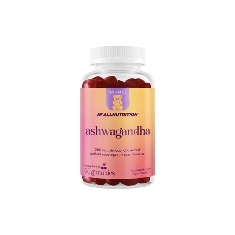 Gummies Ashwagandha, Cherry - 60 gummies Allnutrition