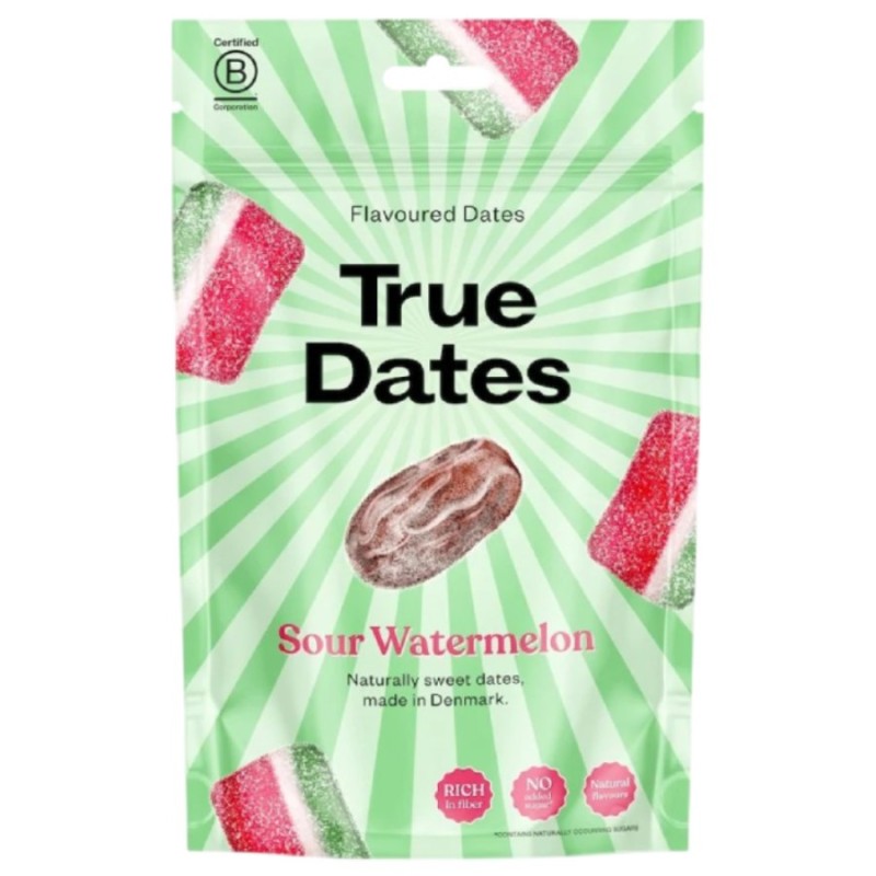 Dates with Sour Watermelon Flavour 100g True Dates