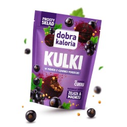 Kulki w Pudrze z Czarnej Porzeczki 65g Dobra Kaloria