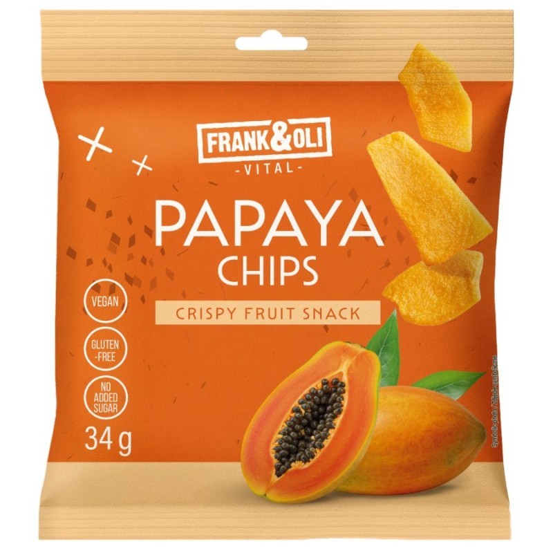 Papaya Chips 34g Frank & Oli