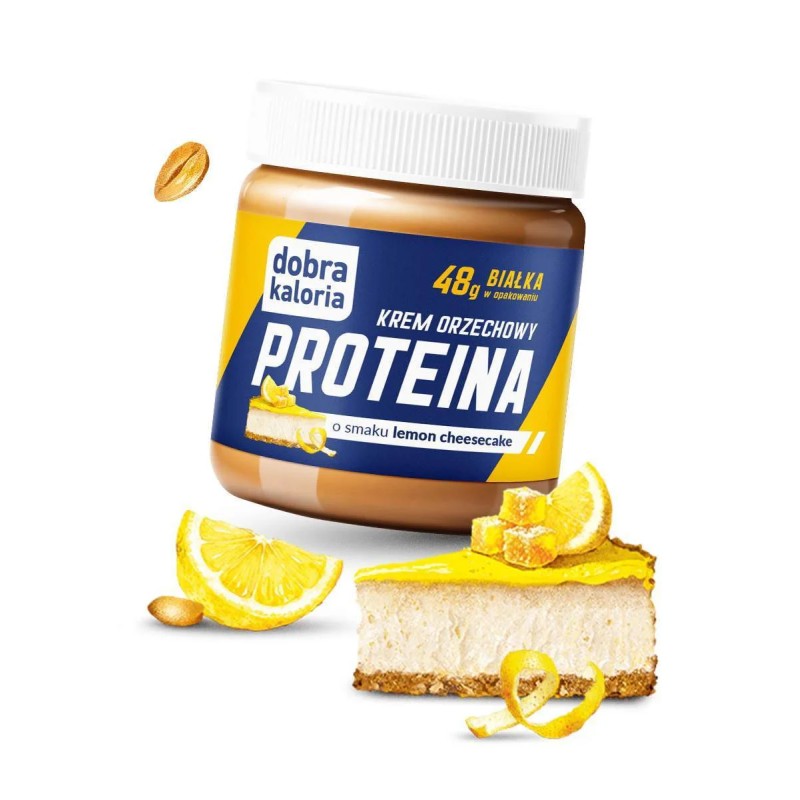Krem Orzechowy PROTEINA o Smaku Lemon Cheesecake 200g Dobra Kaloria