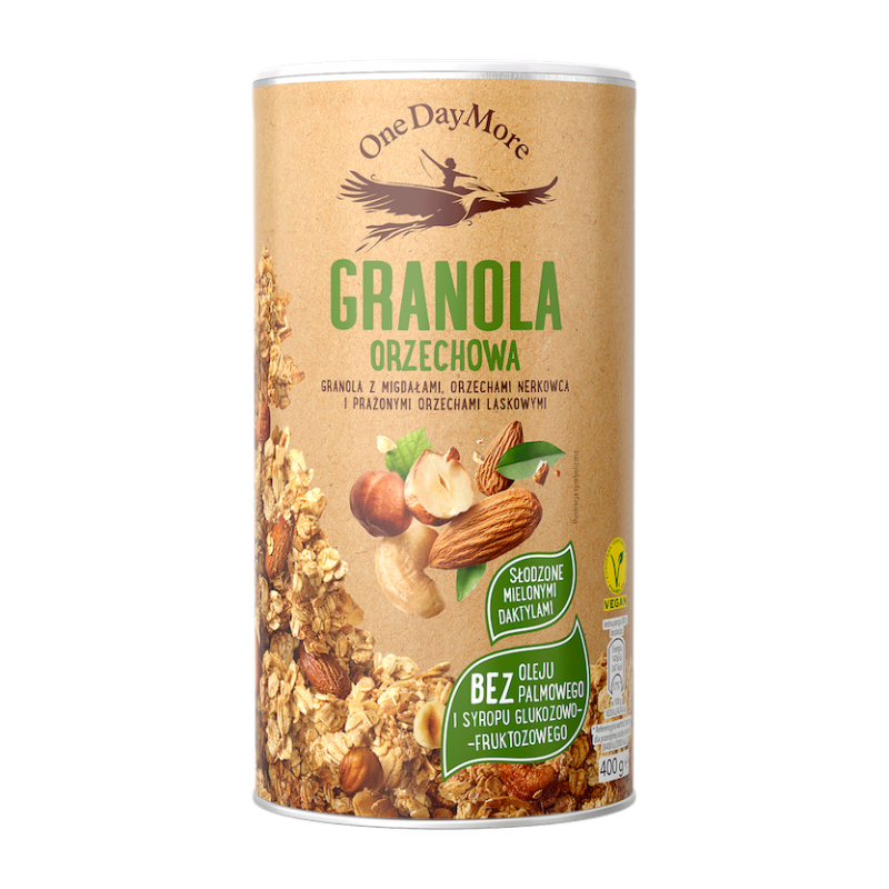 GRANOLA ORZECHOWA 400G ONE DAY MORE