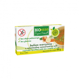 organic vegetable bouillon cubes with low content of salt 60g bio oaza
