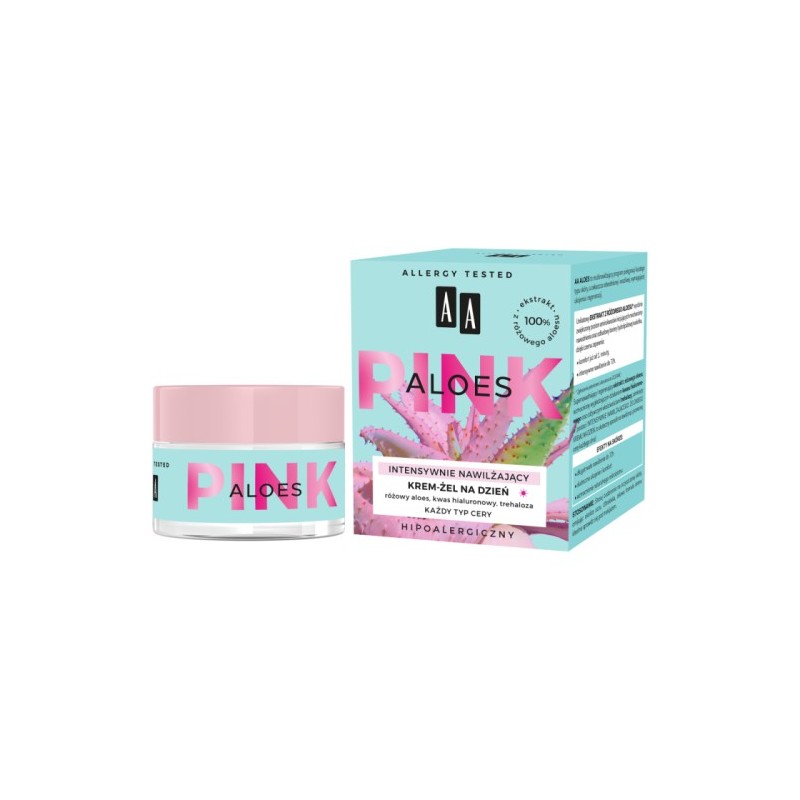 Aa Pink Aloe Vera Intensively Moisturising Gel Day Cream 50ml