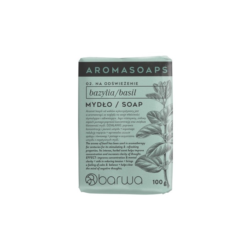 Barwa Aroma Soaps Basil Bar Soap 100 G