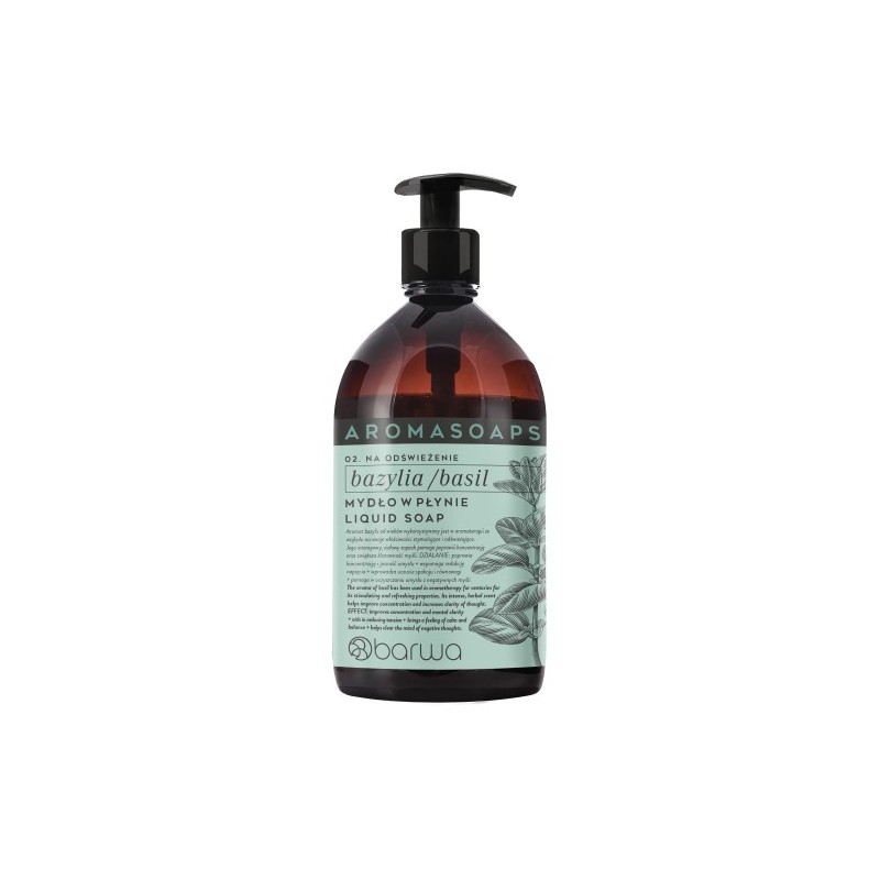 Barwa Aroma Soaps Basil Liquid Soap 500 Ml