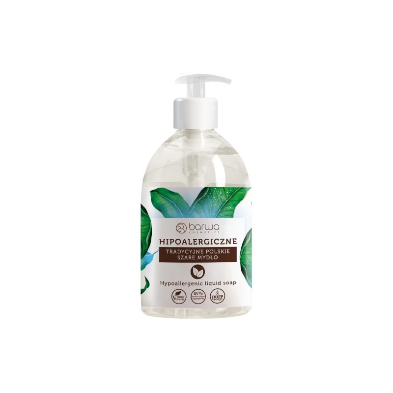 Barwa Hypoallergenic Traditional Polish Gray Liquid Soap 500ml