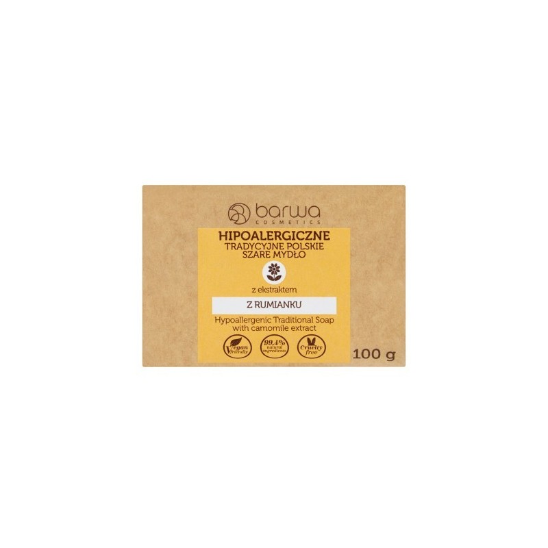Barwa Hypoallergenic Traditional Polish Gray Soap With Chamomile Extract 100g