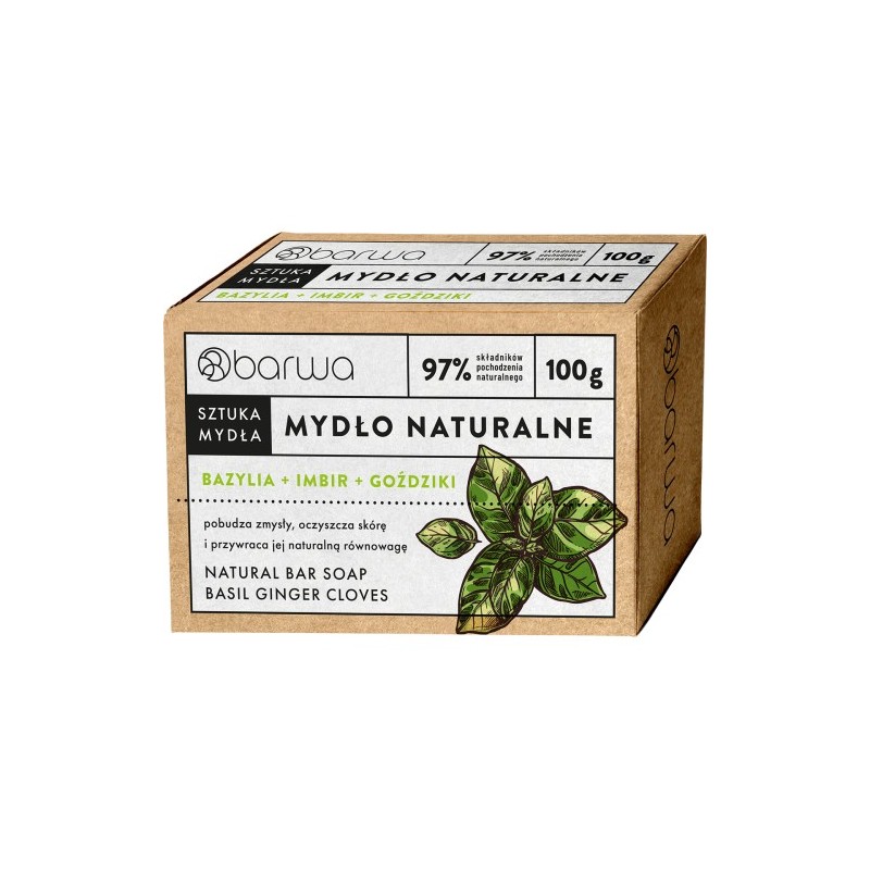 Barwa Natural Bar Soap Basil Ginger Cloves 100g