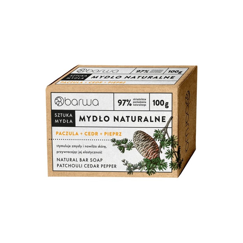 Barwa Natural Bar Soap Patchouli Cedar Pepper 100g