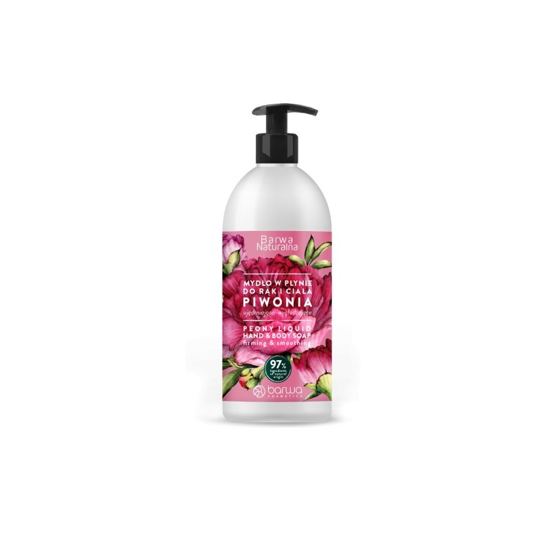 Barwa Natural Peony Hand And Body Firming Liquid Soap 500ml