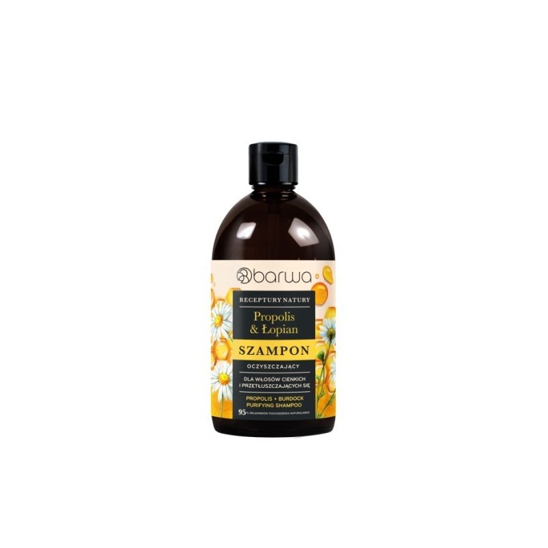 Barwa Receptury Natury Propolis + Burdock Purifying Shampoo 380 Ml