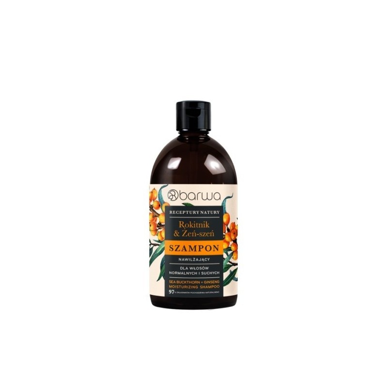 Barwa Receptury Natury Sea Buckthorn + Ginseng Moisturizing Shampoo 380 Ml