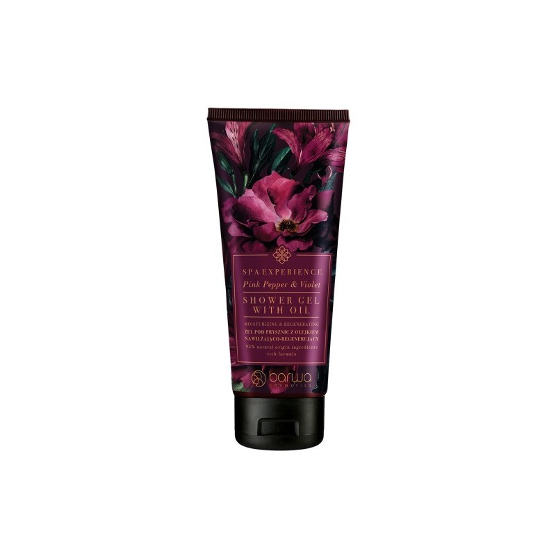 Barwa Spa Experience Moisturizing & Regenerating  Shower Gel With Oil Pink Pepper & Violet 200ml