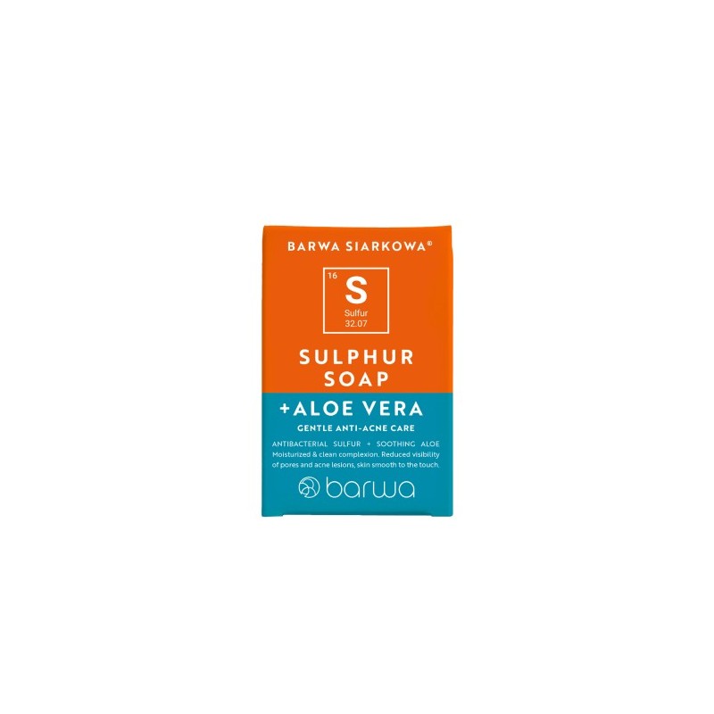Barwa Sulfur Anti-acne Soap With Aloe 100g