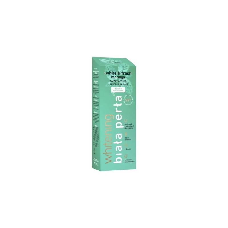 Biala Perla Herbal Toothpaste: White & Fresh Moringa 75ml