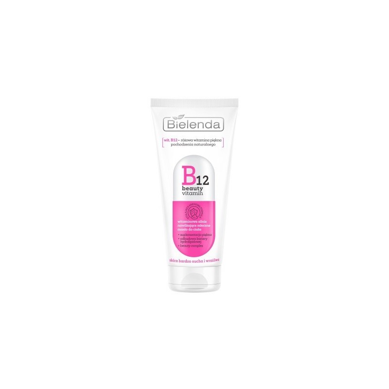 Bielenda B12 Beauty Vitamin Highly Moisturising Milky Body Butter 200ml